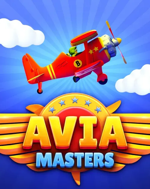 Logotipo y avión de Aviamasters de BGaming.